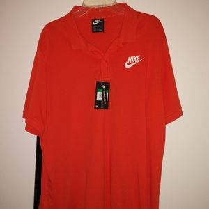BRAND NEW WITH TAGS MENS SIZE XL ORANGE NIKE POLO